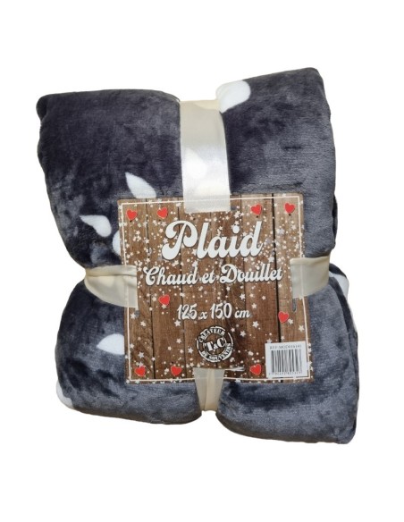 Plaid DOUILLET OURS POLAIRE 125 x 150 cm