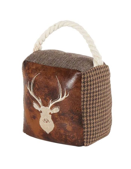 Bloque-porte brodé tête de CERF 15 X 24 X 10 CM