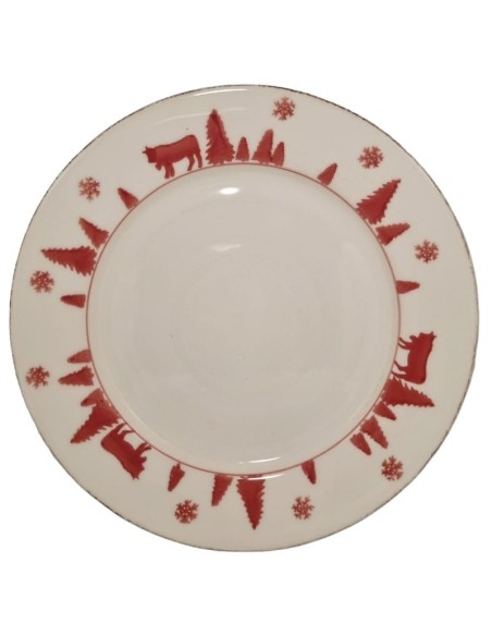 Assiettes à Dessert  VACHE ROUGE 21.5 cm