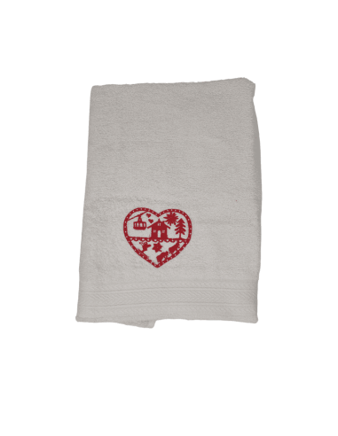 Serviette de toilette montagne POYA écrus