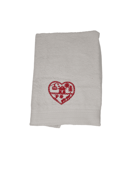 Serviette de toilette montagne POYA écrus