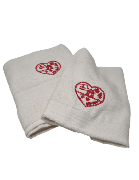 Serviette de toilette montagne POYA écrus