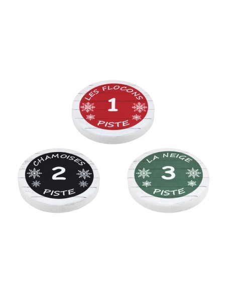 Assortiment de 3 Galettes de chaise ronde SKIRUN