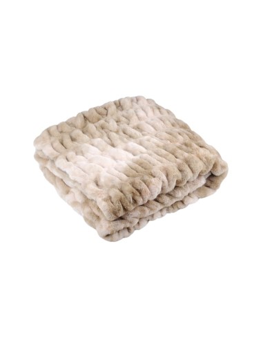 Plaid KALOUGA naturel 130 x 160 cm