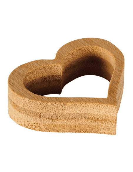 Rond de serviette COEUR en bambou