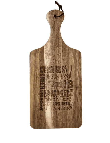 Planche à découper de cuisine en bois