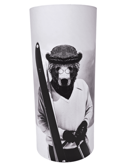 Lampe tube PORTRAIT OURS H39 cm