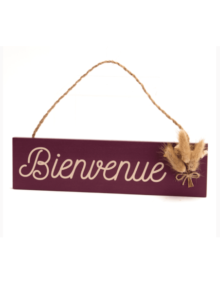 PLAQUE de porte " Bienvenue "
