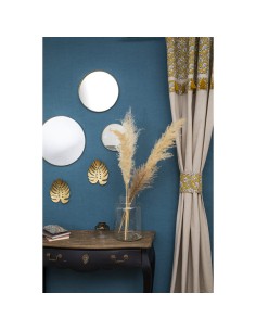 Rideau imprimé et pompons avec embrasse 135 x 250 cm 2