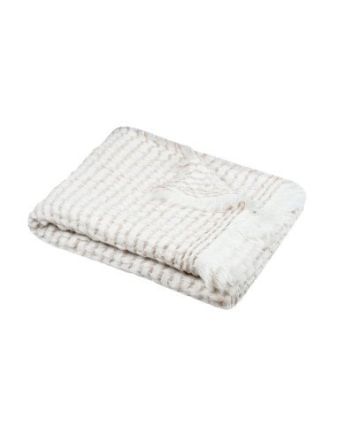 PLAID Alfie aux couleurs naturels 130 x 150 cm