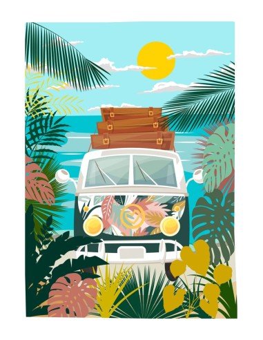 Torchons VANLIFE 50x70 cm lot de 3