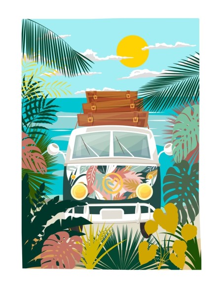 Torchons VANLIFE 50x70 cm lot de 3