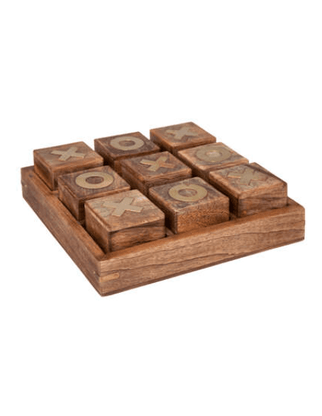 Jeu de morpion en bois