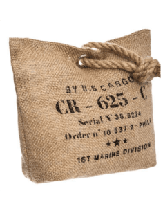 Bloque-porte imprimé en JUTE 25 x 11 x 19 cm