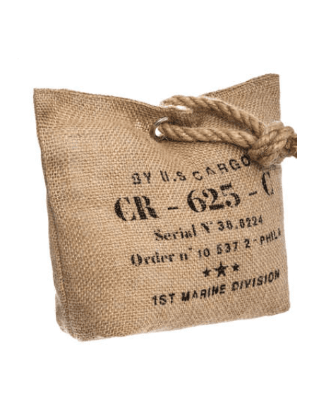 Bloque-porte imprimé en JUTE 25 x 11 x 19 cm