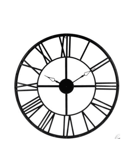 HORLOGE vintage en métal noir