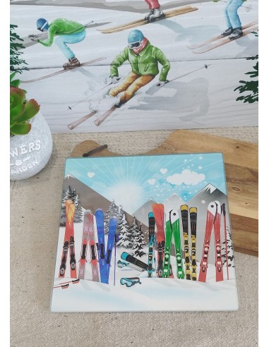 Dessous de plat LES SKIS 20 x 20 cm
