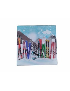 Dessous de plat LES SKIS 20 x 20 cm