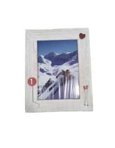 Cadre vertical ROND DE PISTE cœur pour photo 15x21 cm