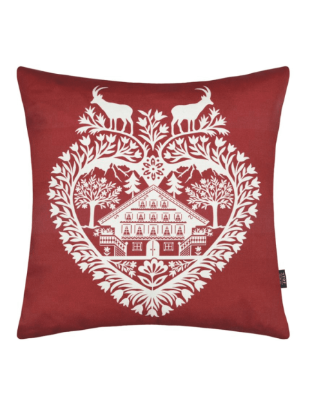 Coussin EVEREST rouge 50 X 50 CM