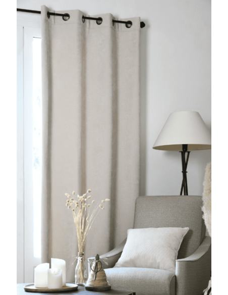 Rideau polaire et occultant MANCHESTER écru 140 x 160 cm