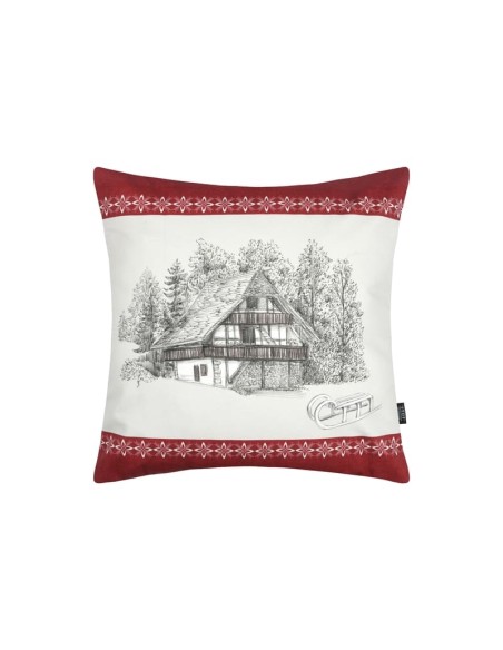 Coussin TARAN  rouge 50 x 50 cm