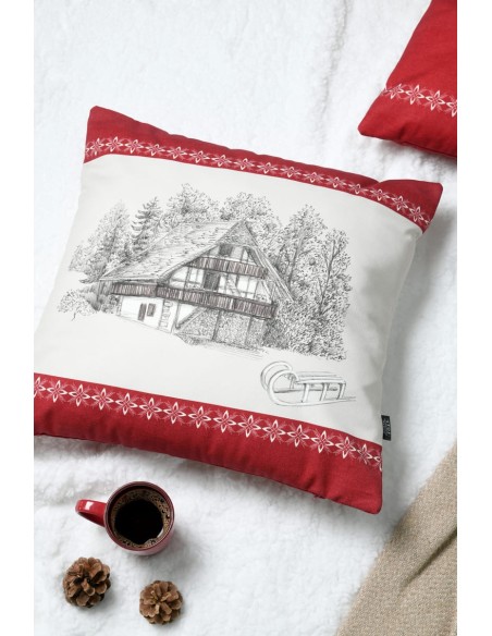 Coussin TARAN  rouge 50 x 50 cm