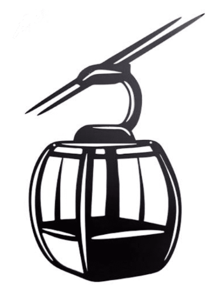 Déco murale montagne Télécabine AVALANCHE