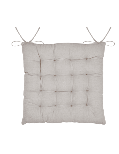 Galette de chaise ORNON taupe 40 x 40 cm