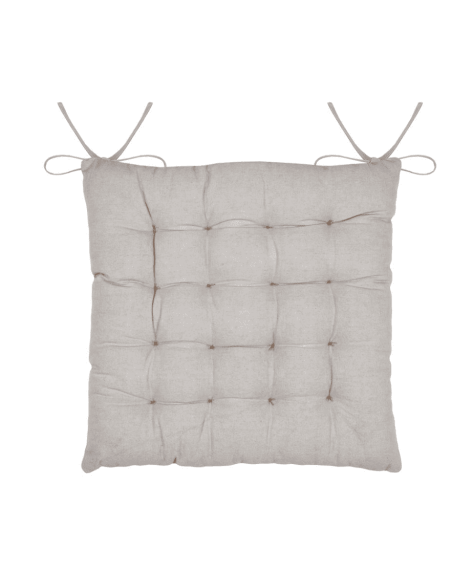 Galette de chaise ORNON taupe 40 x 40 cm