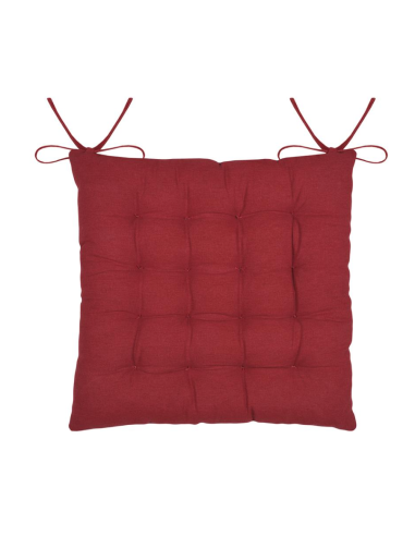 Galette de chaise ORNON rouge 40 x 40 cm