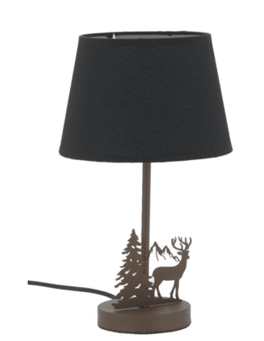 Lampe à poser métal CERF ET MONTAGNE