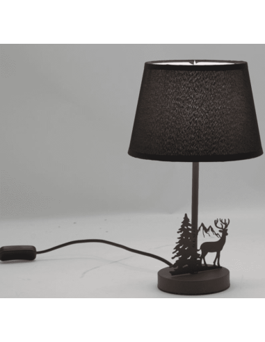 Lampe à poser métal CERF ET MONTAGNE