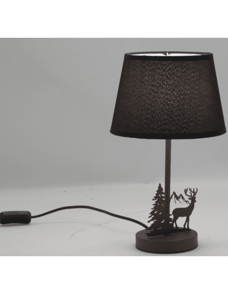 Lampe à poser métal CERF ET MONTAGNE