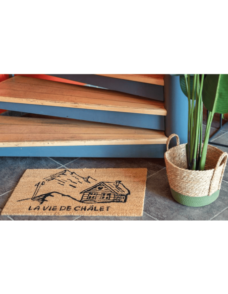 Paillasson en coco LA VIE DE CHALET 45 x 75 cm