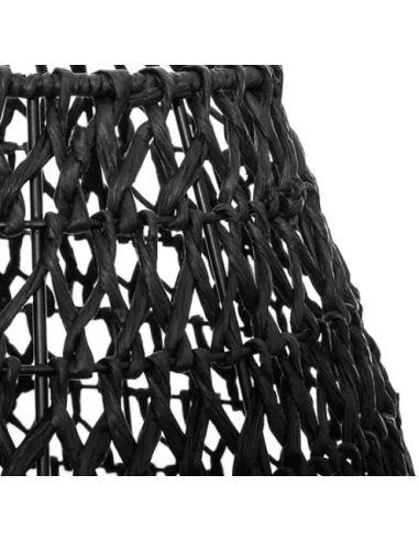 Lampe à poser ajouré noir H35.5 cm