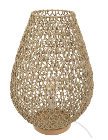 Lampe à poser ajouré naturel H55 cm