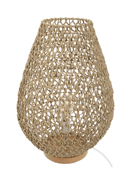Lampe à poser ajouré naturel H55 cm