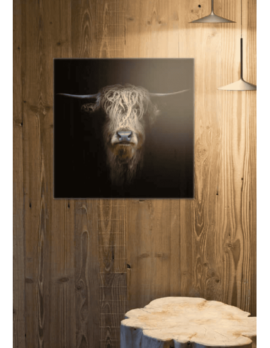 Tableau Hightland en velours 80 x 120 cm