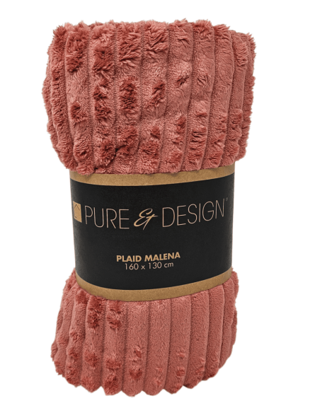 Plaid MALENA terracotta 160 x 130 cm