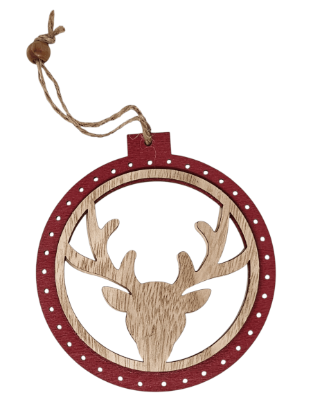 CERF en bois ajouré à suspendre