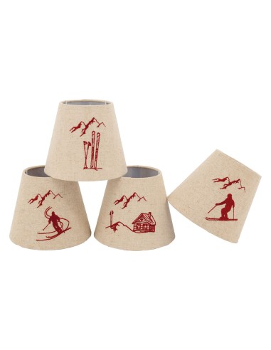 copy of Abat-jour écru CHALET en montagnes...