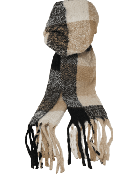 ECHARPE moelleuse coloris Beige/Marron