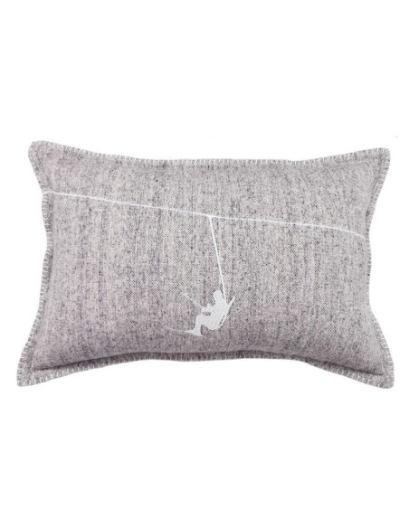 Coussin velours SKIEUR HORS PISTE 40 X 60 CM