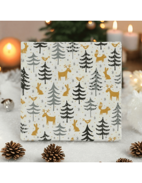 20 Serviettes en papiers sapins