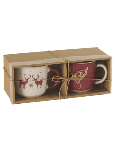Set de 2 Mugs CERFS en coffret