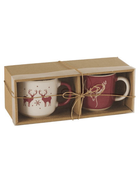 Set de 2 Mugs CERFS en coffret
