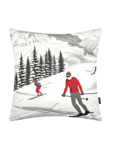 Coussin PISTES Naturel 50 x 50 cm