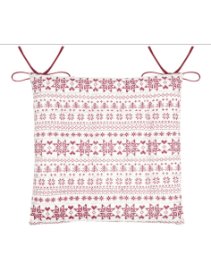 Galette de chaise FLOCONS Valgenis écru 38 x 38 cm 2