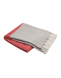 PLAID Genève rouge 125 x 150 cm